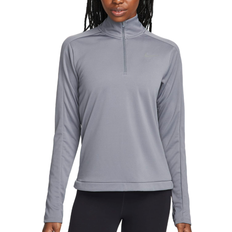 Nike Dam - Långa kjolar - Återvunnet material T-shirts & Linnen Nike Women's Dri-FIT Pacer 1/4-Zip Sweatshirt - Smoke Grey