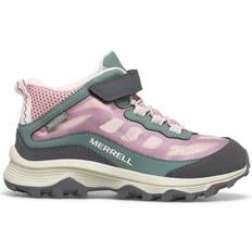 Vattentäta Hikingskor Barnskor Merrell Kid's Moab Speed Mid Waterproof Hiking Shoes - Dusty Oill/Pink