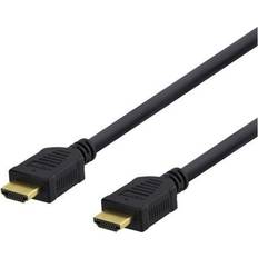 HDMI-kablar - Standard HDMI-Standard HDMI - Svarta Deltaco HDMI - HDMI M-M 5m