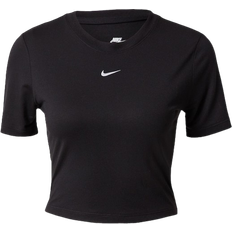 Nike Dam - Kort ärmar - Polyester - Svarta T-shirts Nike Women's Sportswear Essential Slim Cropped T-shirt - Black/White