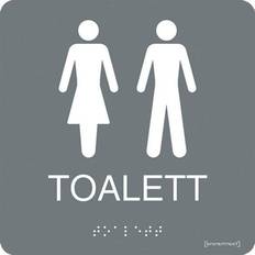Systemtext Tactile Sign "Toilet Women/Men"