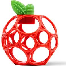 Oball Bright Starts Easy Grasp Red Apple Teether Toy, Hold My Own Collection, BPA Free, Unisex, Newborn and Up