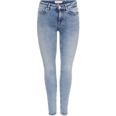 12 - Dam Jeans Only Blush Mid Waist Skinny Ankle Jeans - Blue/Medium Blue Denim
