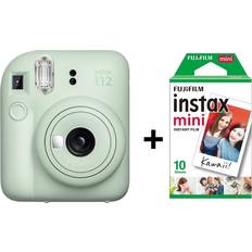62 x 46 mm (Instax Mini) Analoga kameror Fujifilm Instax Mini 12 Green + 10 Instant Films