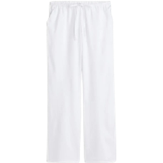 H&M Dam - W36 Byxor & Shorts H&M Linen Blend Pull On Trousers - White