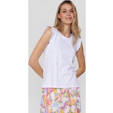 Nümph Dam T-shirts & Linnen Nümph T-Shirt Tilde Bright White