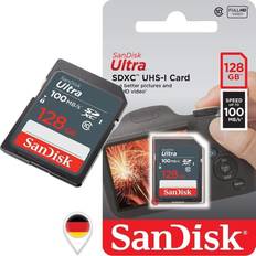 128 GB - Class 10 Minneskort SanDisk Ultra 128GB SDXC minneskort