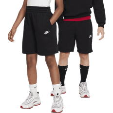 Byxor Barnkläder Nike Older Kid's Sportswear Club Fleece Terry Shorts - Black/White