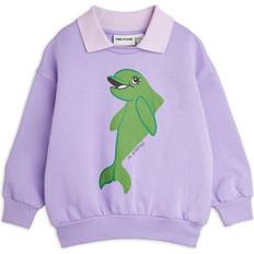 Lila Sweatshirts Barnkläder Mini Rodini Purple Dolphin Collar Sweatshirt 128/134