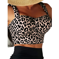 4 Bikiniset Shein Swim Summer Beach Leopard Drawstring Side Bikini Swimsuit