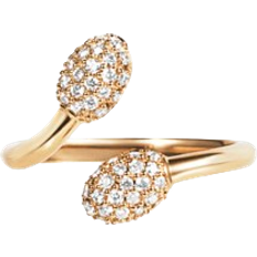 Efva Attling Diamanter Ringar Efva Attling Love Bead Twin Ring - Gold/Diamonds