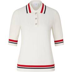Bogner T-shirts & Linnen Bogner SPORT Strick-Polo-Shirt Lennie für Damen Off-White/Rot