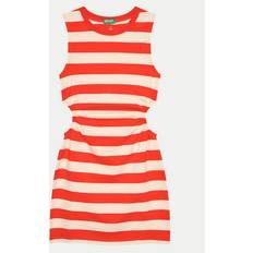 United Colors of Benetton Striped Dress With Porthole, 2XL, Kids