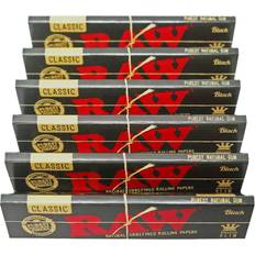 Rullpapper RAW Classic Black King Slim Unrefined Ultra Thin 110mm Rolling Papers