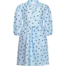 Blommiga - Korta klänningar - XXL Noella Tulip Aida Dress - Light Blue Flower