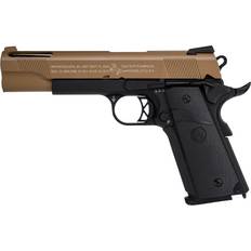 Colt Airsoftpistoler Colt Cybergun 1911 Ported GBB 6mm Tan/Svart