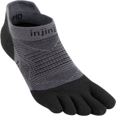 injinji Run Lightweight Mini-Crew Socks - Black