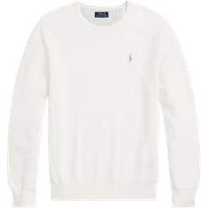 Polo Ralph Lauren Herr - Vita Tröjor Polo Ralph Lauren Textured Crew Neck Sweater - Deckwash White