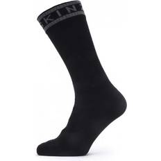 Sealskinz Warm Weather Mid Length Socks - Black/Grey