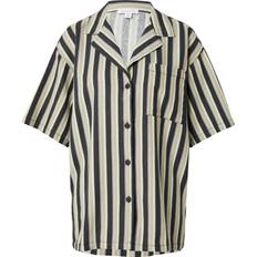 Topshop Blusar Topshop – Flerfärgad, randig skjorta av linnetyg oversize, del av set-Flera