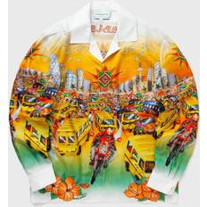 Rutiga - Unisex Skjortor Casablanca Mens Multi Traffic Graphic-print Silk Shirt