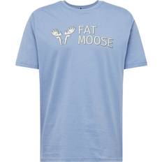 Fat Moose Herr T-shirts & Linnen Fat Moose Fm Logo Organic T-Shirt dusty blue