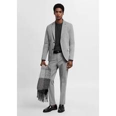 Mango Herr Byxor & Shorts Mango Stretch fabric super slim-fit suit trousers grey Grey