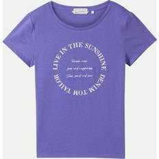 Tom Tailor Lila Kläder Tom Tailor Denim T-shirt för kvinnor, 35362 Vibrant Purple