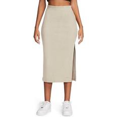 Nike Bruna - Dam Kjolar Nike Slit Rib Midi Skirt