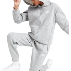 Pojkar Tracksuits Nike Junior Club Fleece Full Zip Tracksuit - Grey