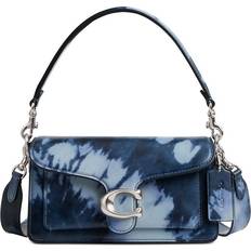 Coach Tabby Shoulder Bag 20 With Tie Dye Print - Silver/Midnight Navy
