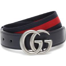 Gucci Kid's Elastic Web Belt - Blue/Red (432707HAENN8497)