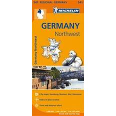 Germany Northwest - Michelin Regional Map 541 (Karta, 2013)