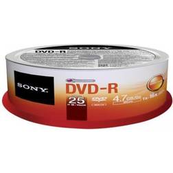 Sony DVD-R 4.7GB 16x Spindle 25-Pack