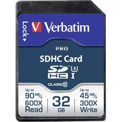 Verbatim Pro SDHC UHS-I U3 90/45MB/s 32GB
