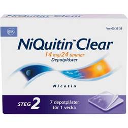 NiQuitin Clear 14mg Step 2 7 st Plåster