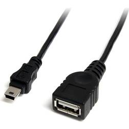 StarTech USB A - USB Mini-B F-M 2.0 0.3m