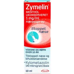 Zymelin Menthol 1mg/ml 10ml Nässpray