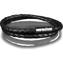 Skultuna Rader Bracelet - Silver/Black