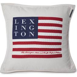 Lexington Logo Art & Crafts Kuddöverdrag Beige/White (50x50cm)