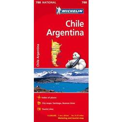 Chile Argentina Michelin 788 karta: 1:2 milj (karta, Falsad., 2015)