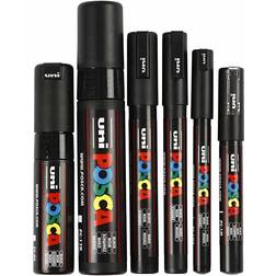 Uni Posca Marker Black 6-pack