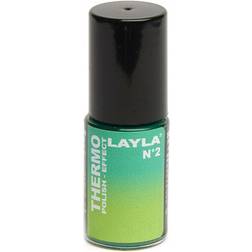 Layla Cosmetics Thermo Polish Effect #2 Dark to Light Green 5ml