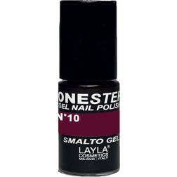 Layla Cosmetics One Step Gel Nail Polish #10 Red in Brown 5ml