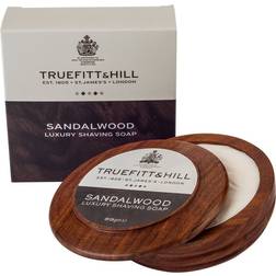 Truefitt & Hill Sandalwood Luxury Shaving Soap Wooden Bowl 9g