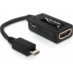 DeLock MHL - HDMI/USB Micro-B Adapter M-F 0.2m