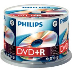 Philips DVD+R 4.7GB 16x Spindle 50-Pack