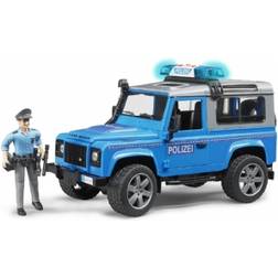 Bruder Defender Land Rover Politibil med Figur 02597