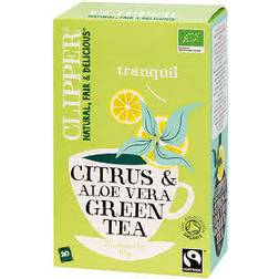 Clipper Organic Green Tea with Aloe Vera & Citrus 20st