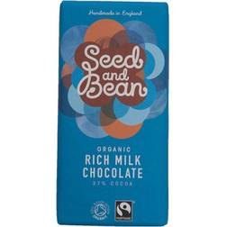 Seed and Bean Organic Rich Mjölkchoklad Bar 85g